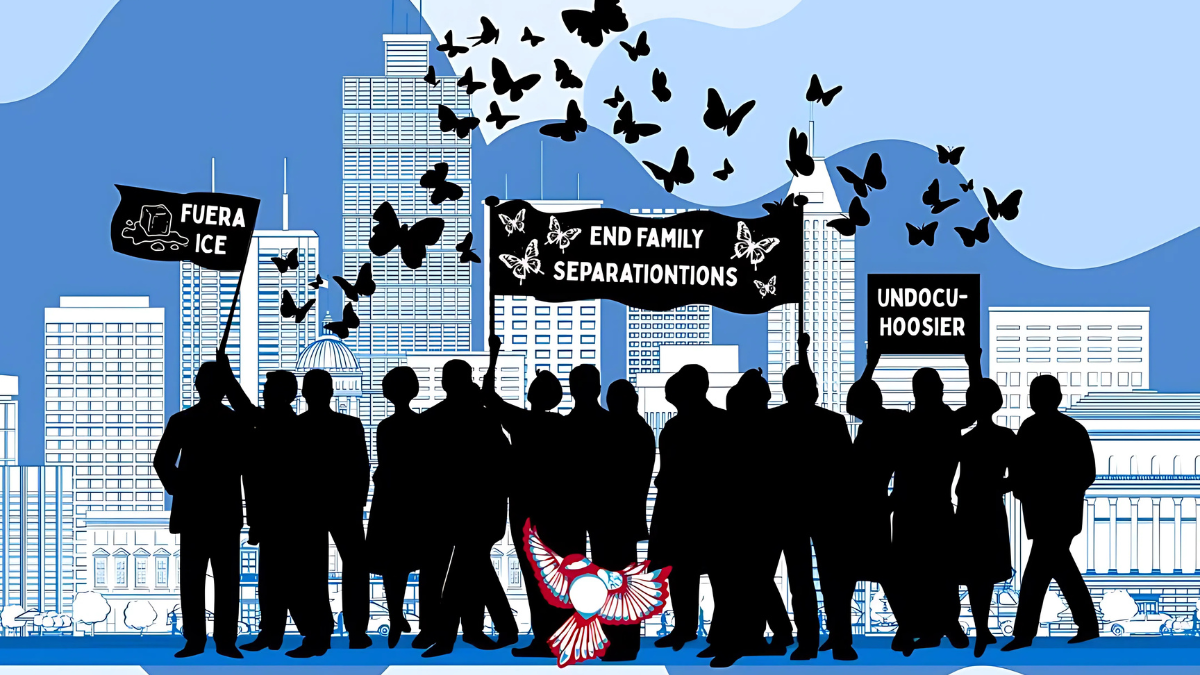 vigilia en Indianápolis por inmigrantes