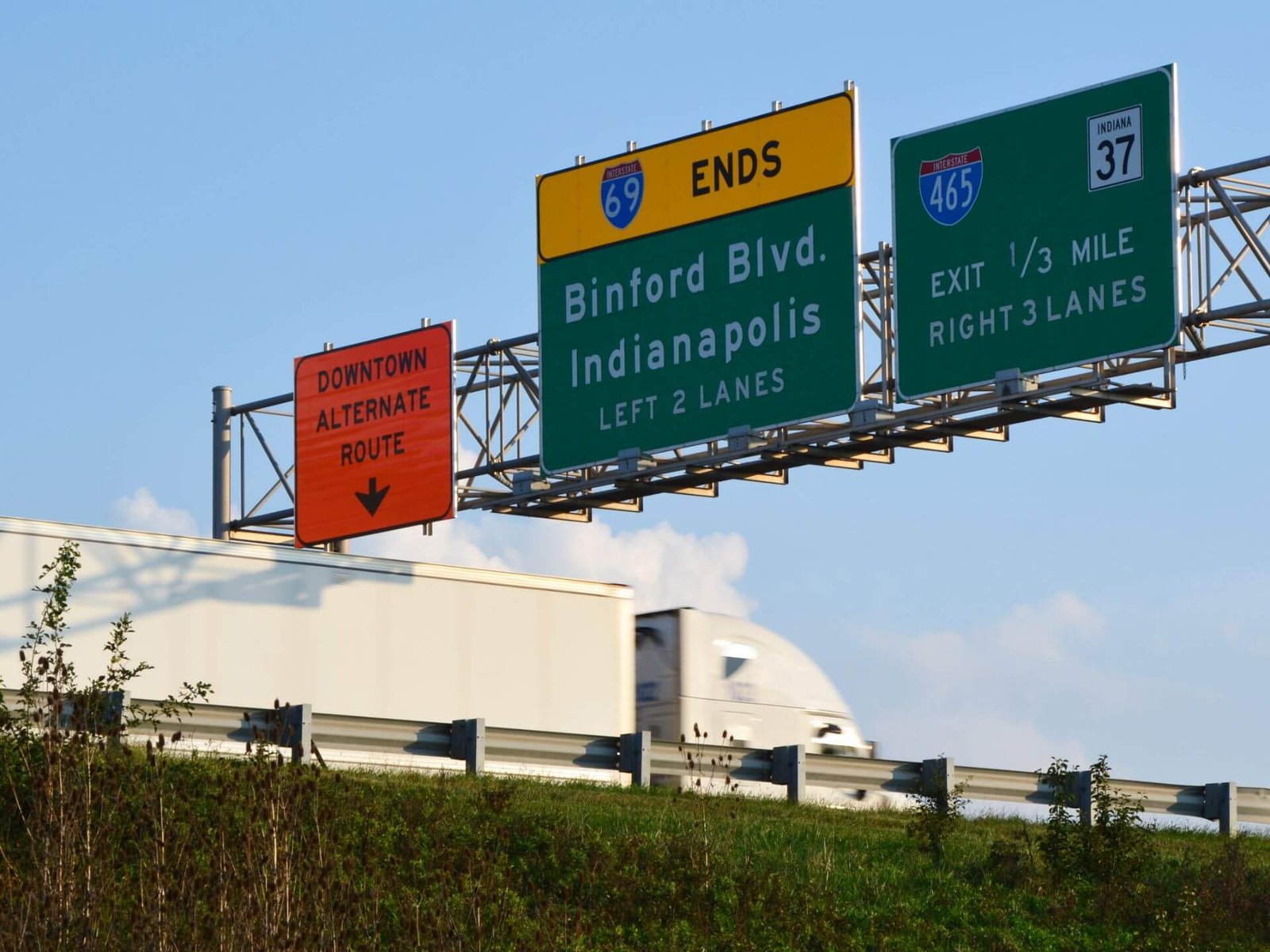I-465 hacia la Binford