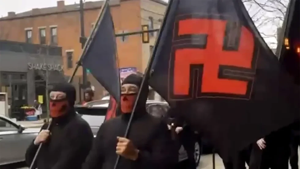 manifestación neonazi en Indianápolis