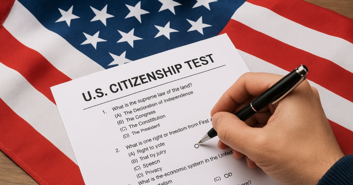 examen de ciudadanía de Trump