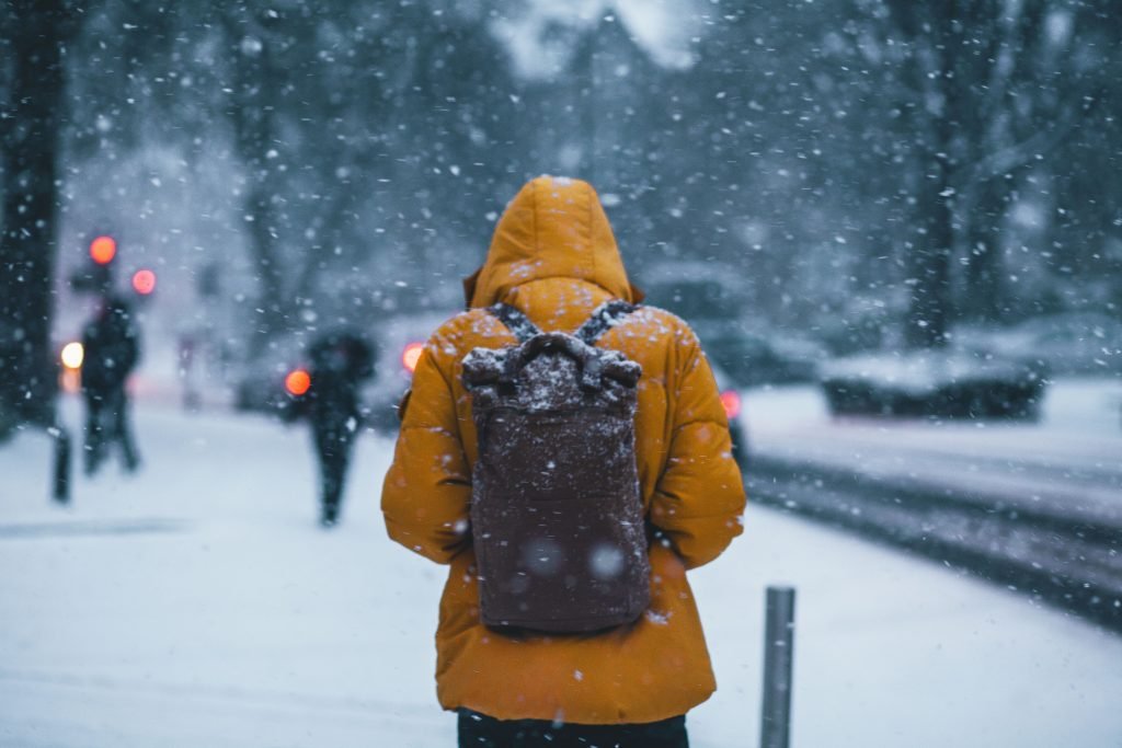 nieve ligera en Indiana